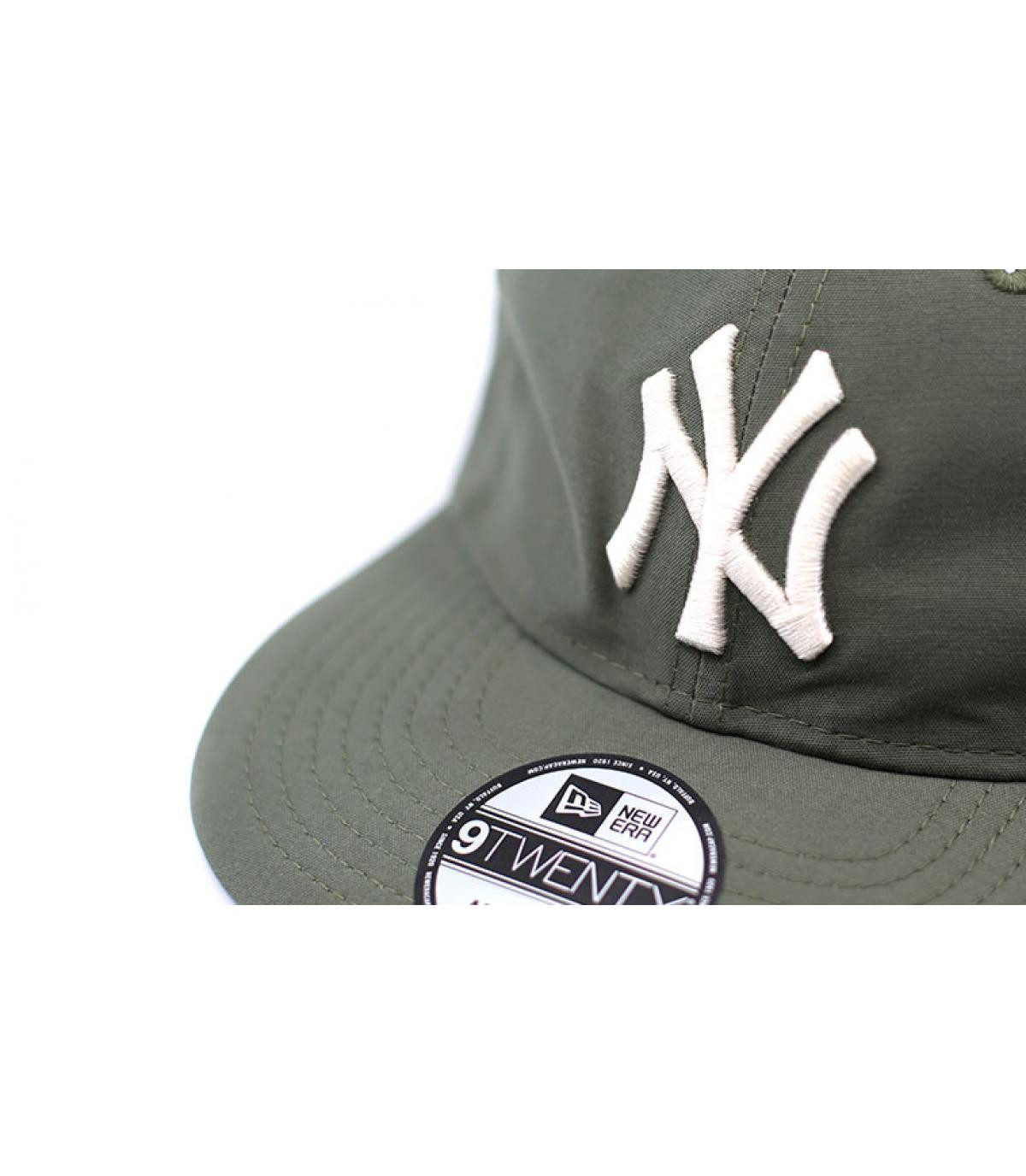 green packable NY cap